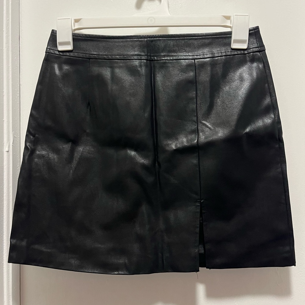 Nasty Gal Pleather Mini Skirt